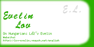evelin lov business card